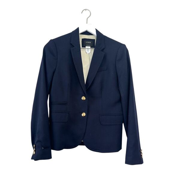 J.Crew Navy Original Schoolboy Blazer Size 2 - Picture 6 of 8